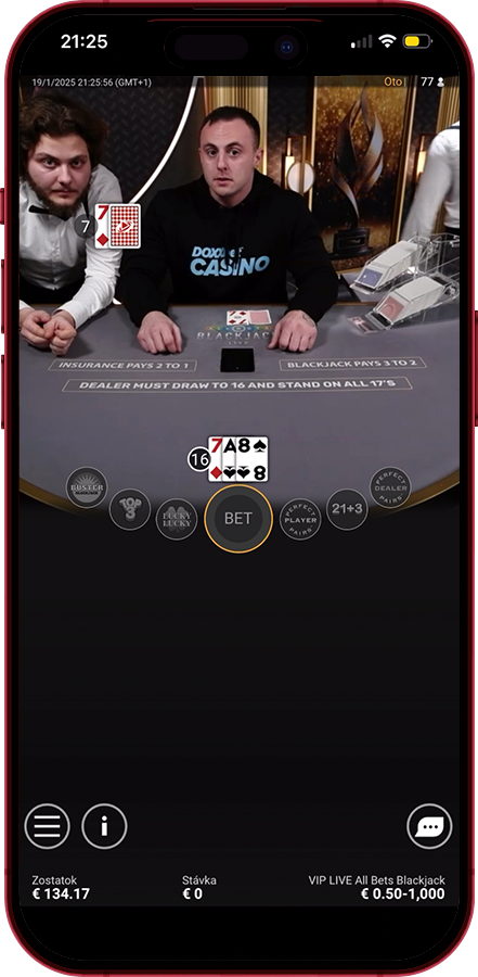 Zabav sa live s našimi ambasádormi | DOXXbet LIVE Casino - Live stream 