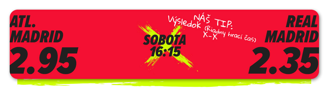 Atlético vs. Real: tipuj na El Derbi Madrileño s fríbetmi